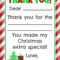 Fill In The Blank Christmas Thank You Cards Free Printable Within Christmas Thank You Card Templates Free