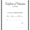 Fillable Online Printable Certificate Of Ordination Inside Certificate Of Ordination Template