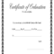 Fillable Online Printable Certificate Of Ordination Pertaining To Ordination Certificate Templates