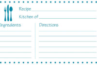 Fillable Recipe Card Template - Atlantaauctionco within Fillable Recipe Card Template