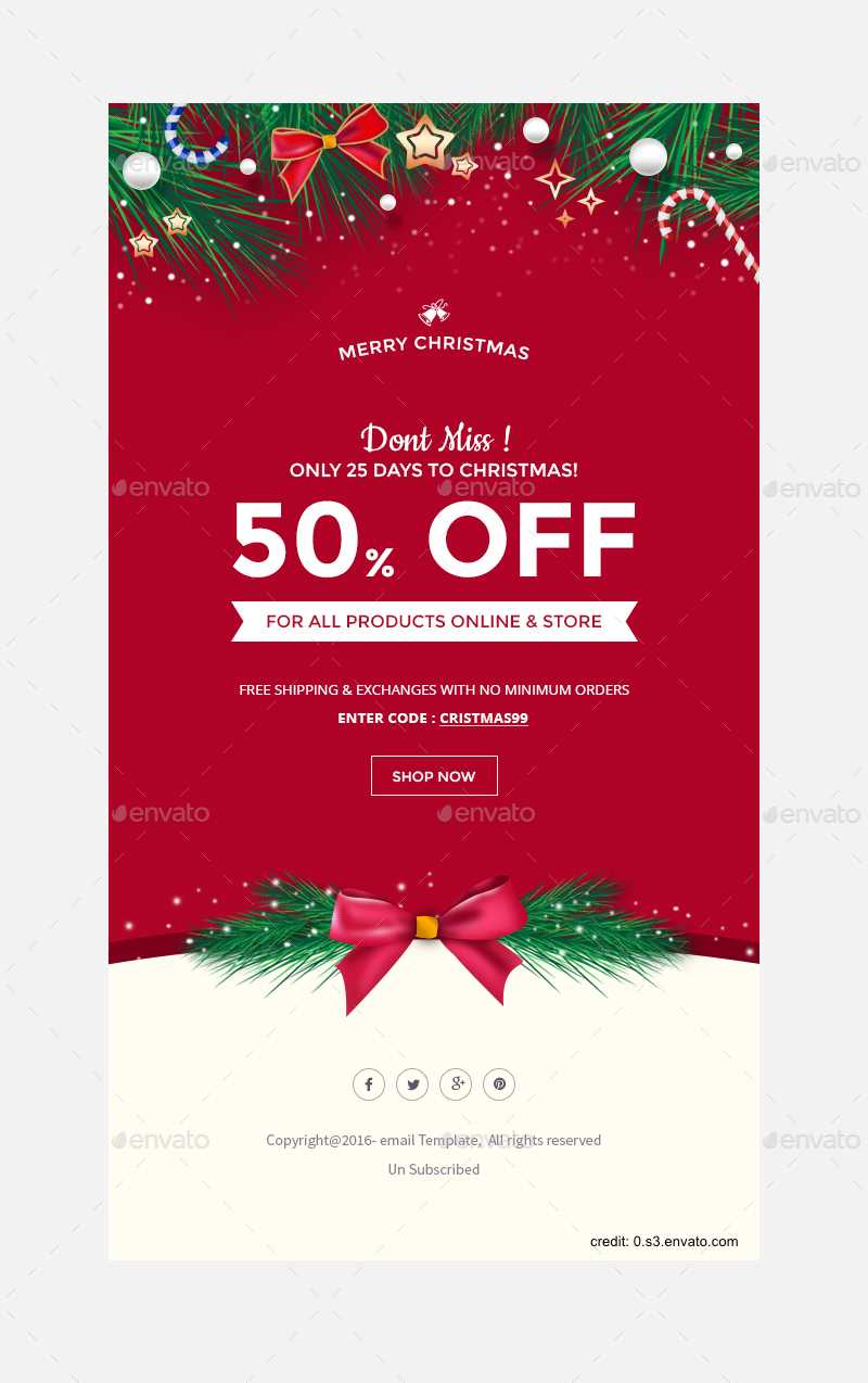 Finding The Right Holiday Greetings Email Template – Mailbird In Holiday Card Email Template