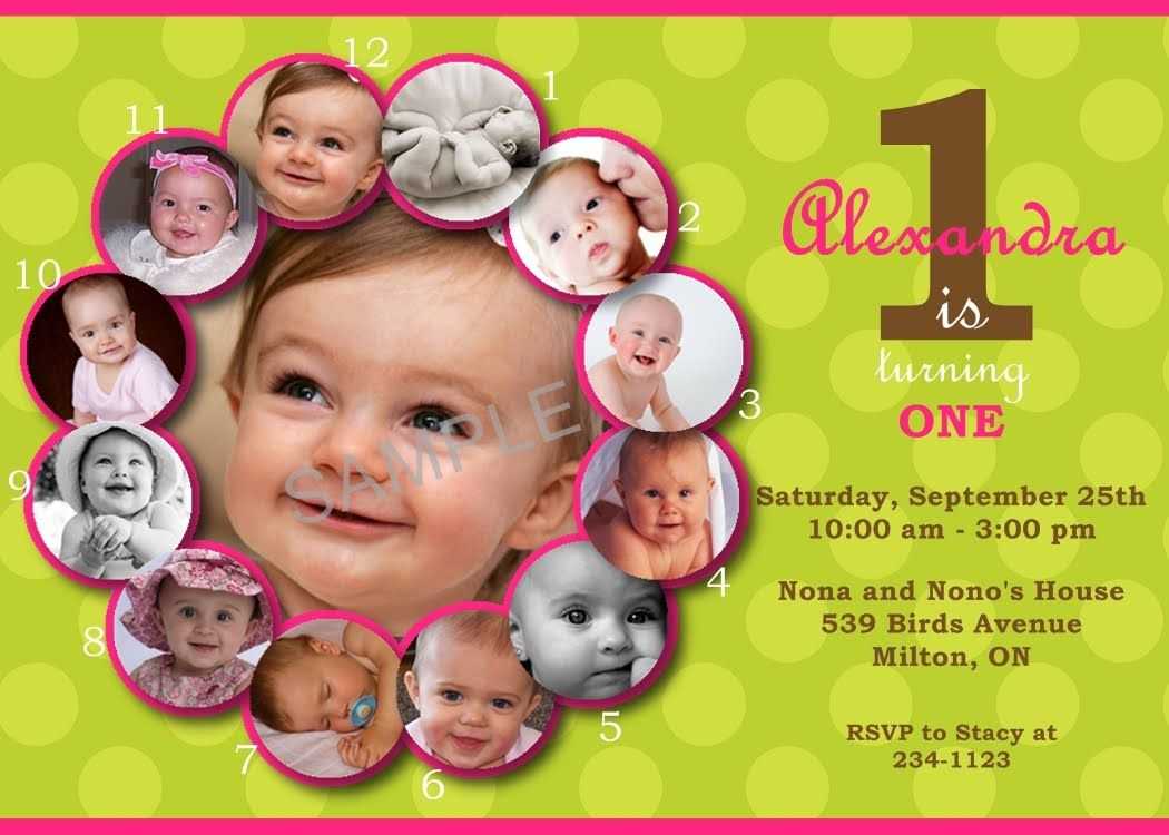 First Birthday Invitations Templates Free | Stuff To Buy Inside First Birthday Invitation Card Template