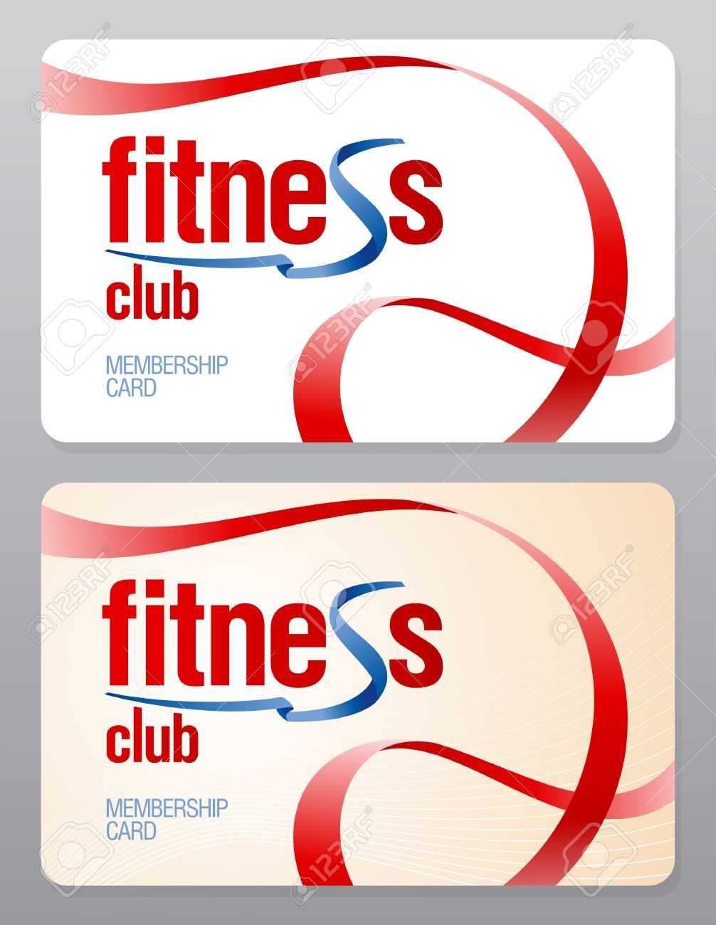 Fitness Club Membership Card Design Template. For Gym Membership Card Template