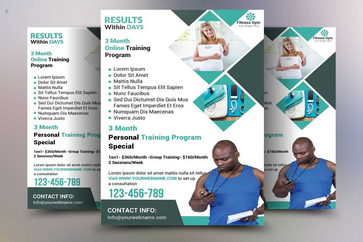 Fitness Flyer Template Regarding Training Brochure Template