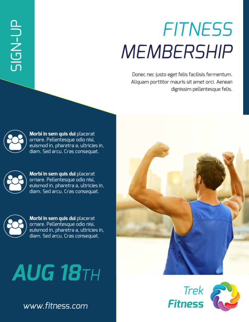 Fitness Membership Flyer Template For Membership Brochure Template