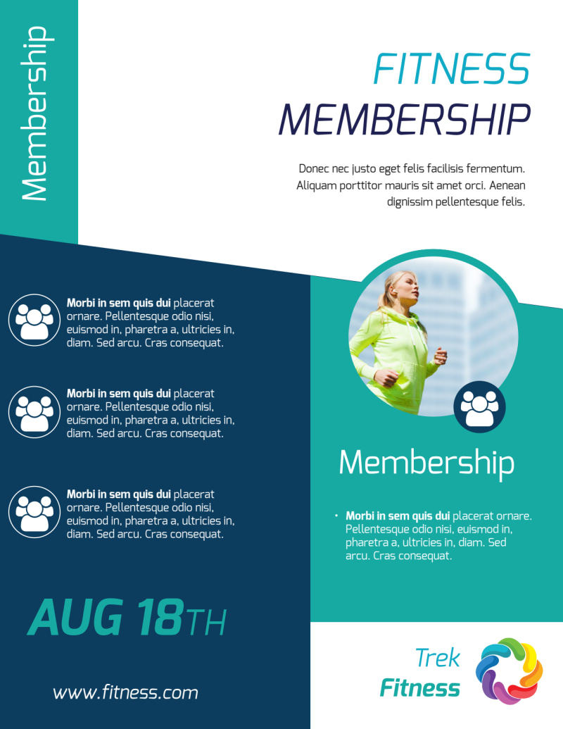 Fitness Membership Flyer Template Pertaining To Membership Brochure Template