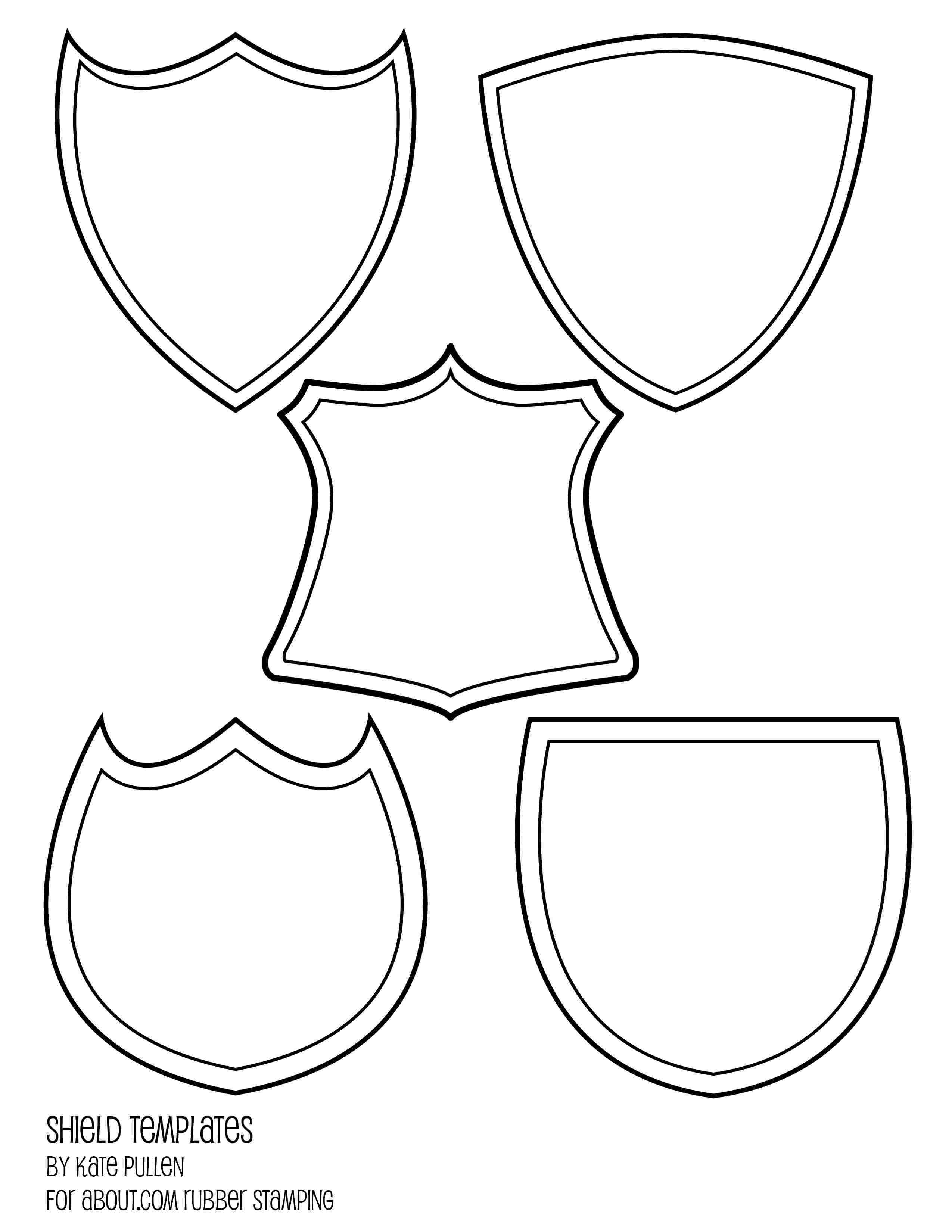 Five Free Shield Templates For Cards And Scrapbook Pages in Blank Shield Template Printable Five Free Shield Templates For Cards And Scrapbook Pages In Blank Shield Template Printable