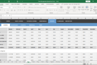 Fleet Management Spreadsheet Excel for Fleet Report Template
