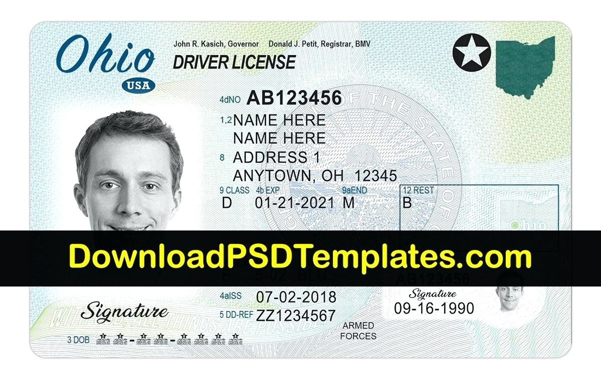 Florida License Template – Verypage.co For Blank Drivers License Template