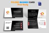 Foldable Business Card Template Folded Indesign Free Tri for Fold Over Business Card Template
