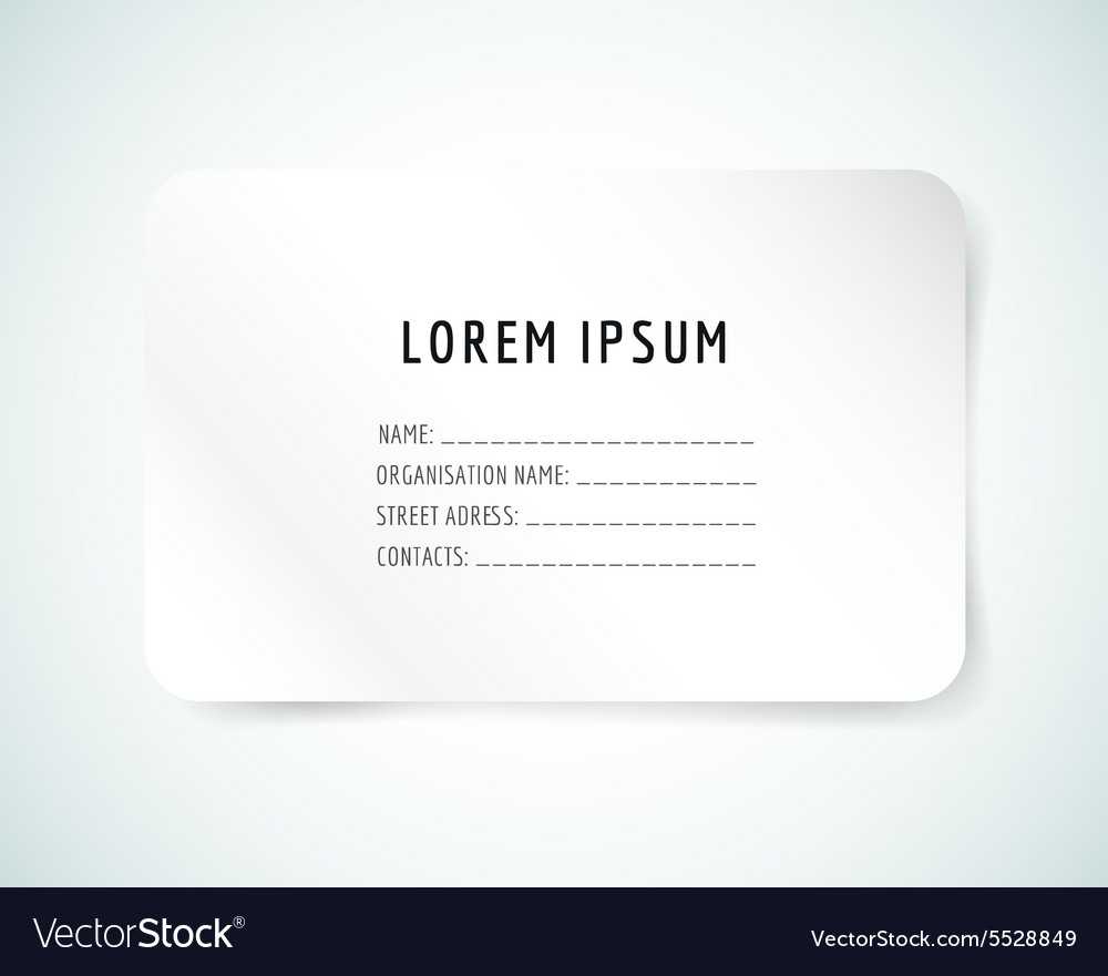 Form Blank Template Business Card Paper And With Regard To Blank Business Card Template Download