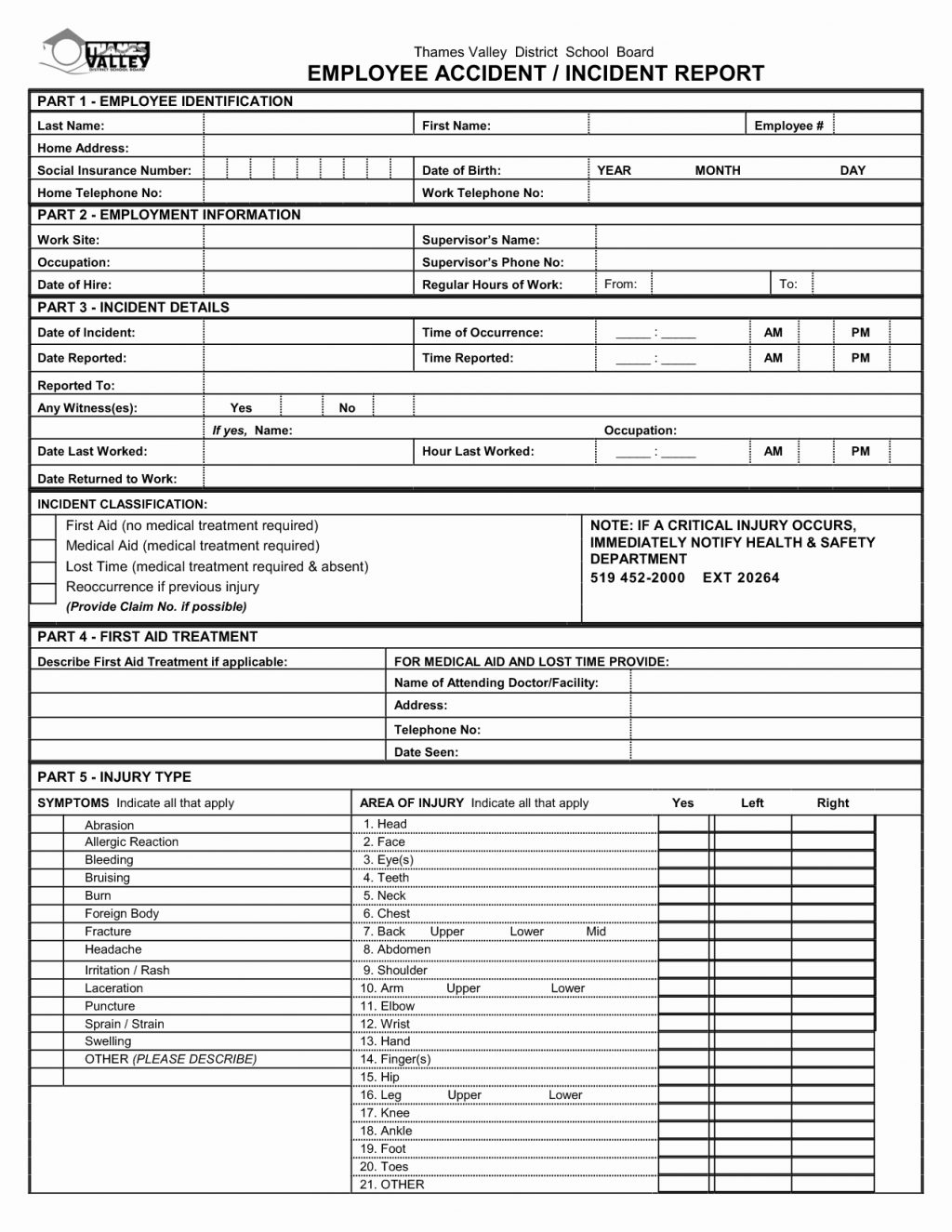 Form Human Resources Ident Report Template Luxury Best S Of For Incident Report Form Template Qld