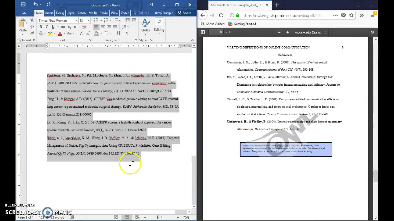 Formatting A References Page In Apa 6Th Edition Format (Current For 2018  2019) ~ Updated Throughout Apa Word Template 6Th Edition