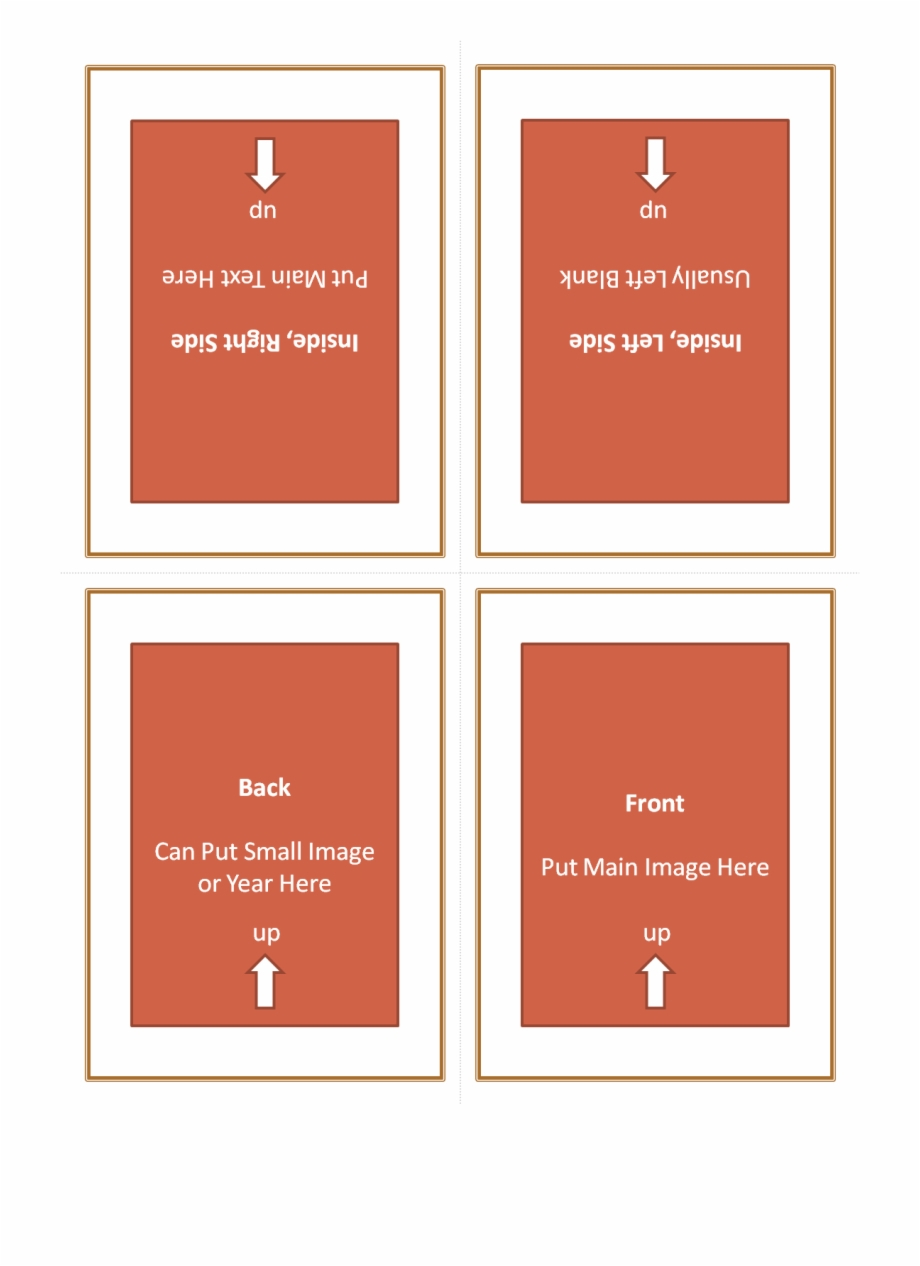 Four Fold Greeting Card Template 127614 – Quarter Fold Inside Quarter Fold Card Template