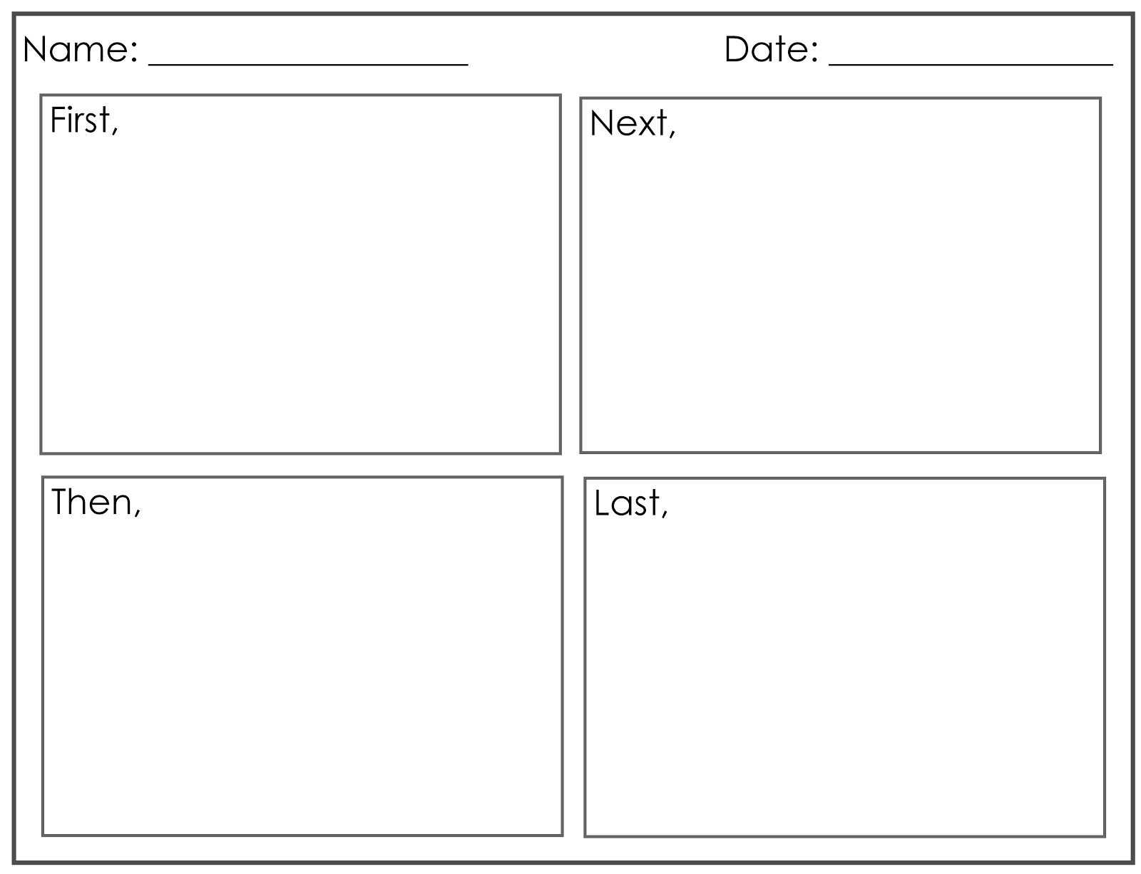 Four Square Writing Template Printable | Four Square Writing Throughout Blank Four Square Writing Template