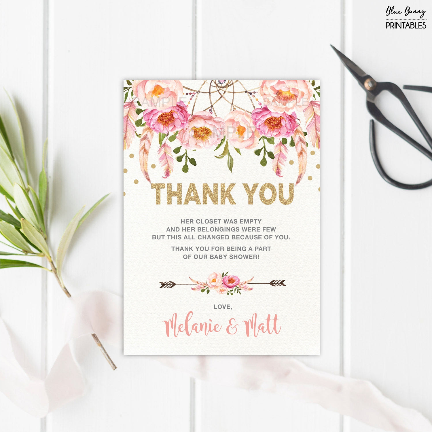 Free 14+ Baby Shower Thank You Cards In Psd | Ai | Eps With Regard To Template For Baby Shower Thank You Cards