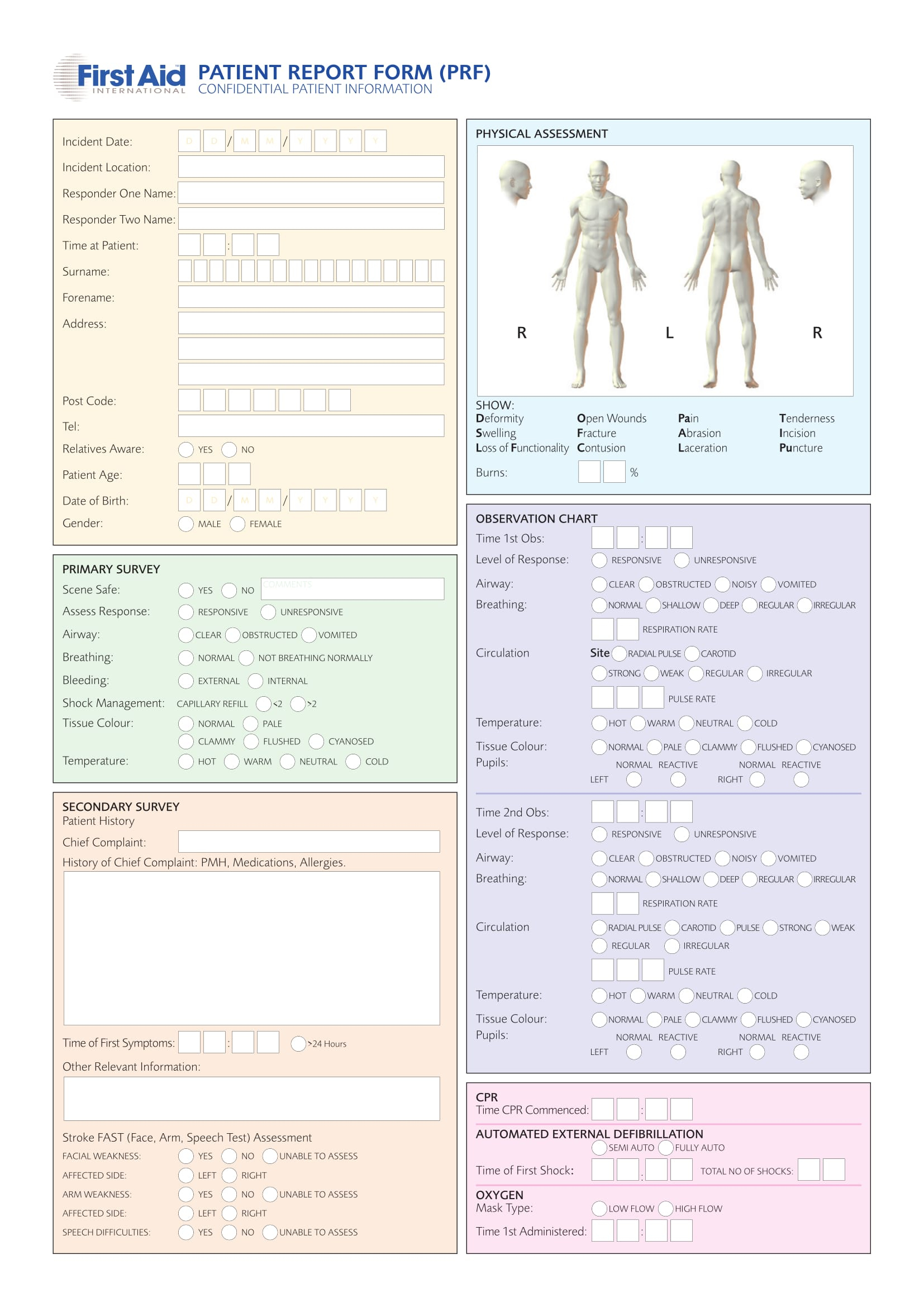 Free 14+ Patient Report Forms In Pdf | Word Pertaining To Patient Report Form Template Download