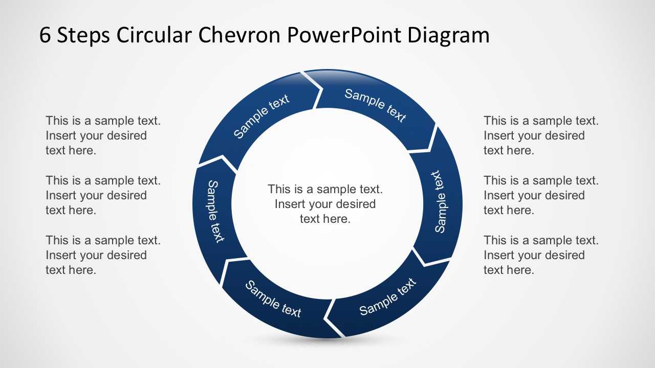 Free 6 Steps Circular Chevron Powerpoint Diagram Regarding Powerpoint Chevron Template