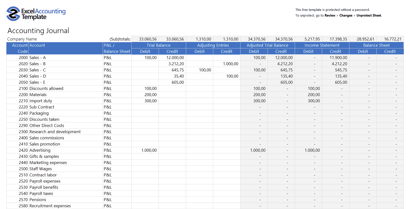 Free Accounting Templates In Excel – Download For Your Business Throughout Ar Report Template