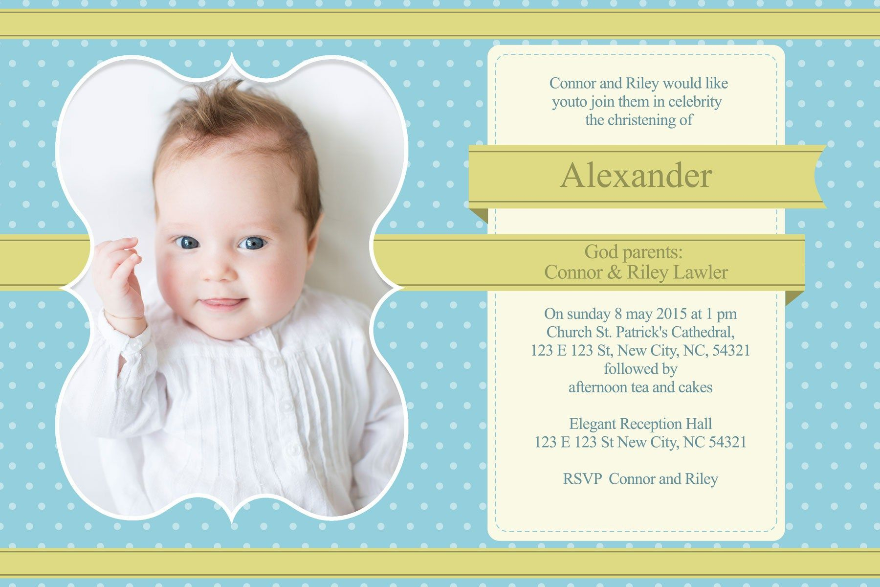 Free Baptism Invitation Template : Free Baptism Invitation Intended For Free Christening Invitation Cards Templates