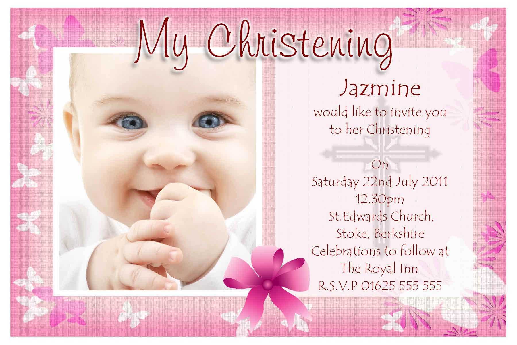 Free Baptism Invitation Templates Printable Pertaining To Baptism Invitation Card Template