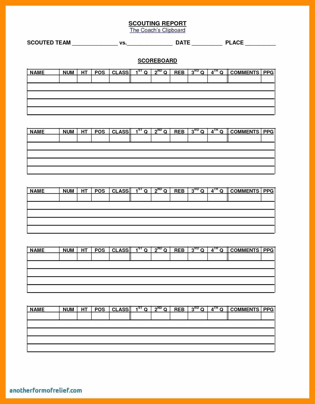 Free Baseball Stats Spreadsheet Excel Stat Sheet Blank for Football Scouting Report Template Free Baseball Stats Spreadsheet Excel Stat Sheet Blank For Football Scouting Report Template