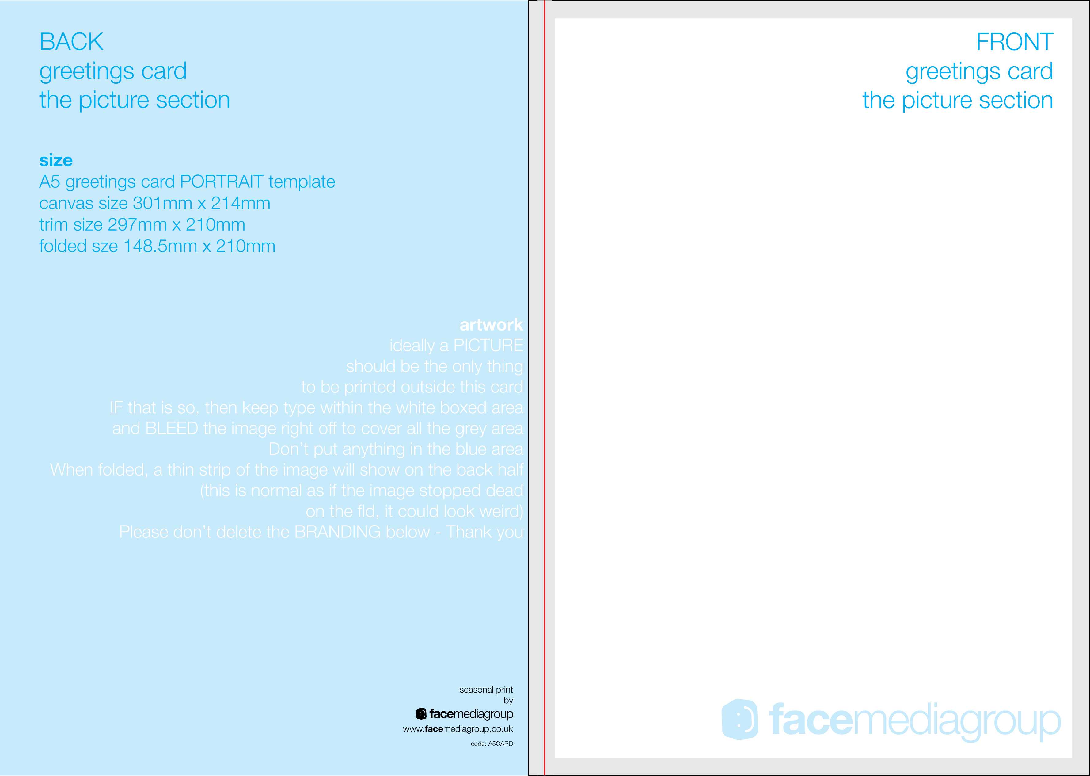 Free Blank Greetings Card Artwork Templates For Download With Regard To Template For Cards To Print Free