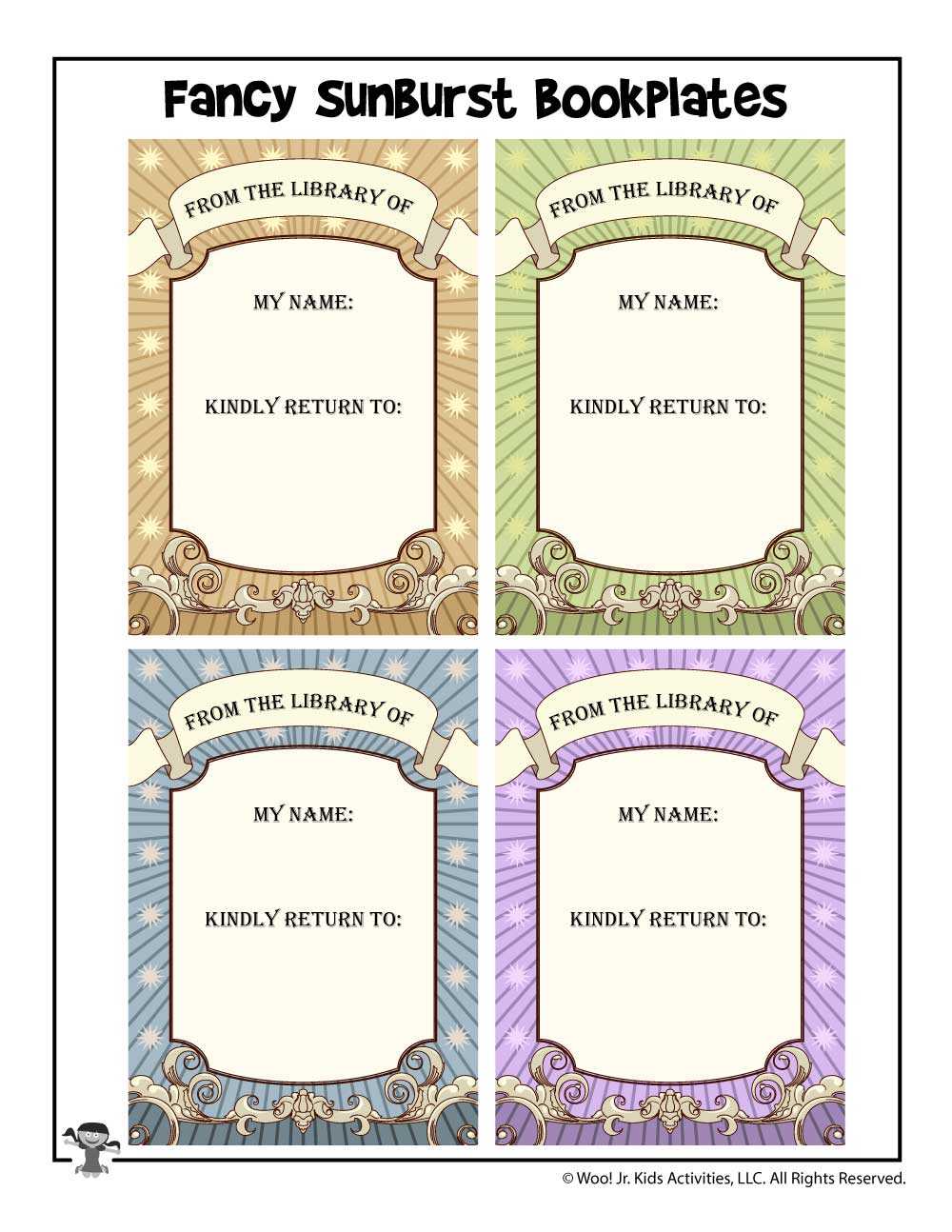 Free Bookplates To Print | Woo! Jr. Kids Activities Regarding Bookplate Templates For Word