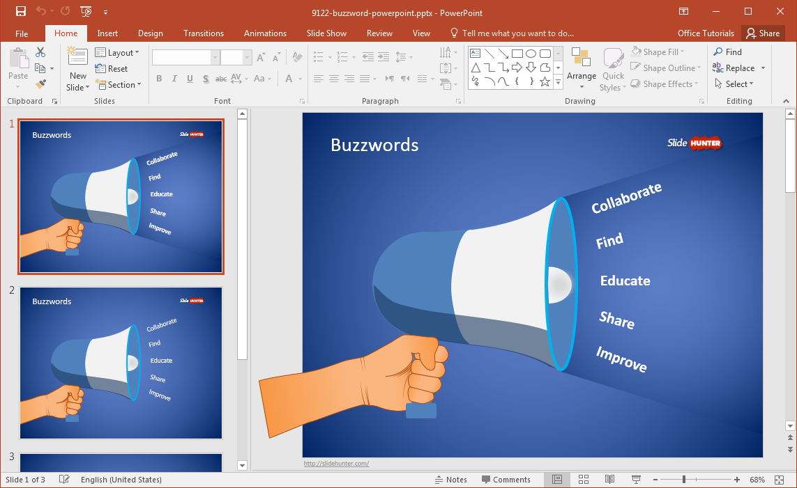 Free Buzzword Powerpoint Template Within Powerpoint Replace Template