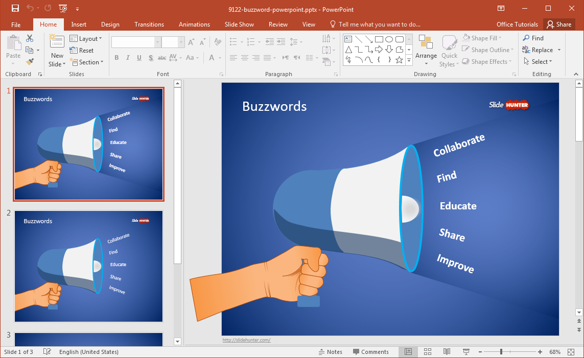 Free Buzzword Powerpoint Template Within Powerpoint Replace Template