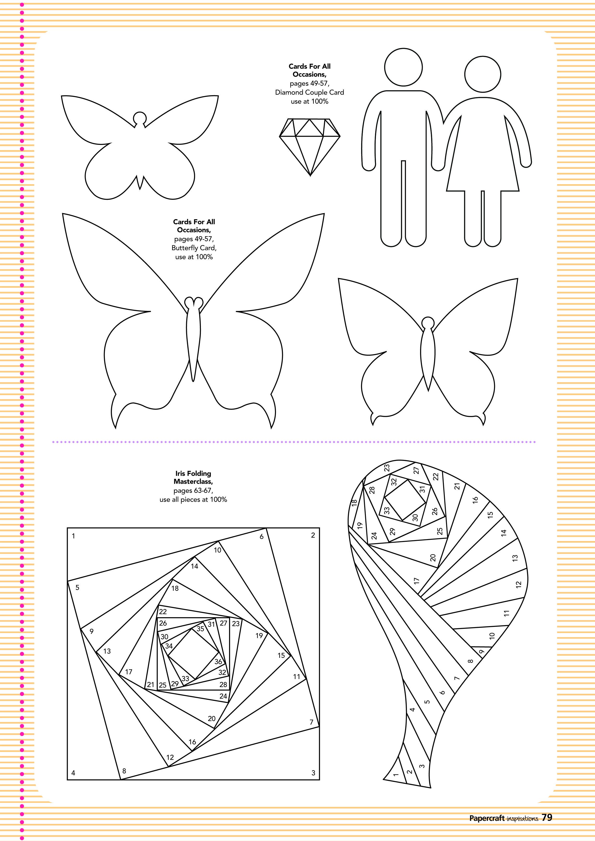Free Card Making Templates From Papercraft Inspirations 123 Within Card Folding Templates Free