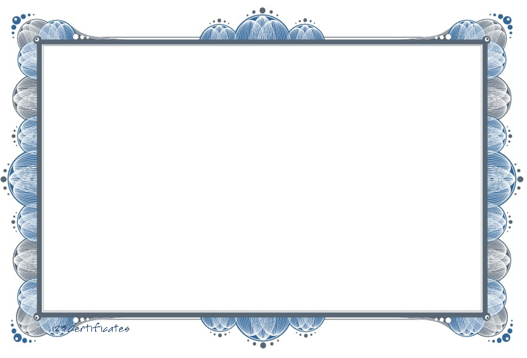 Free Certificate Borders To Download For Landscape Certificate Templates