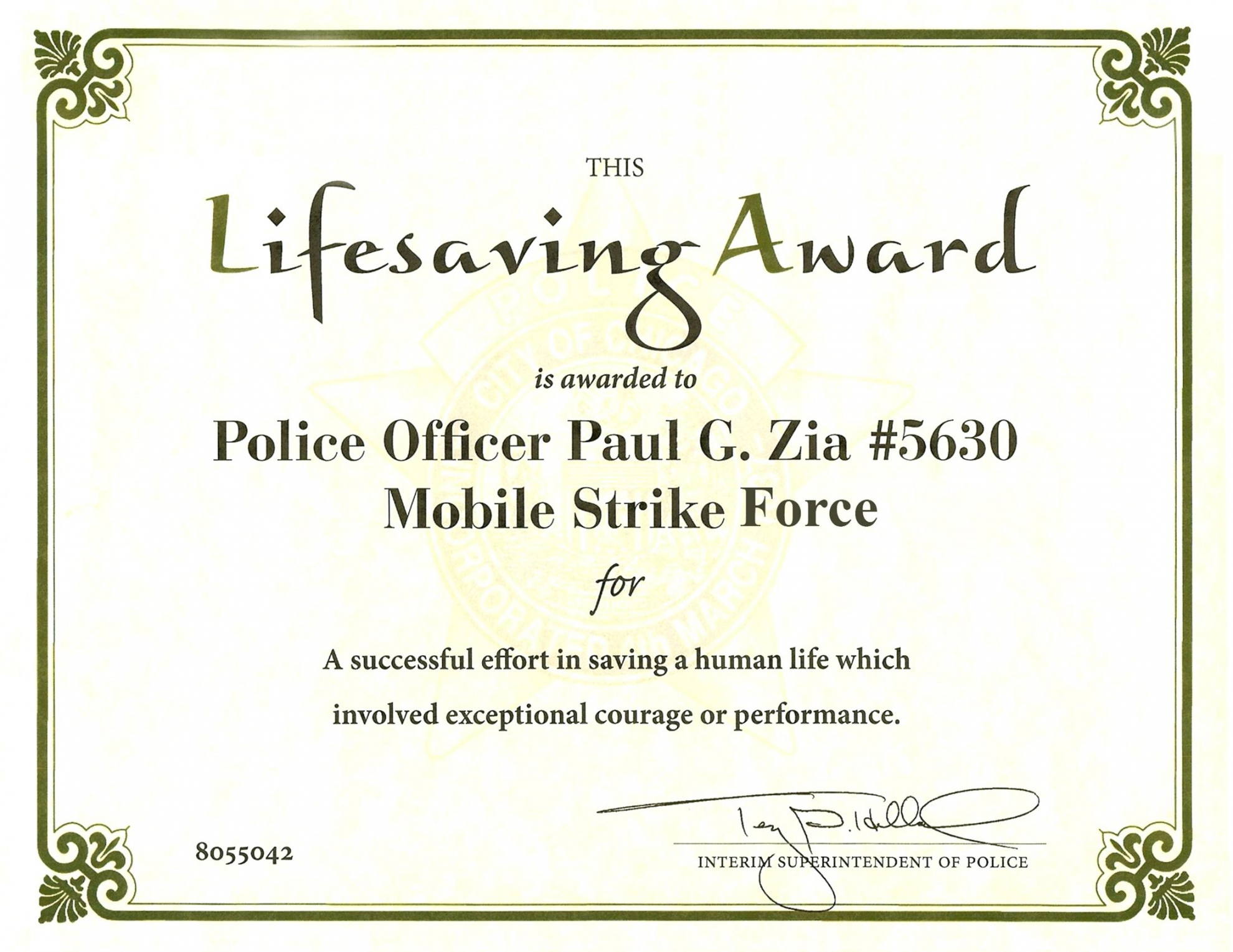 Free Certificate Of Performance Template 7 Elsik Blue Cetane For Life Saving Award Certificate Template
