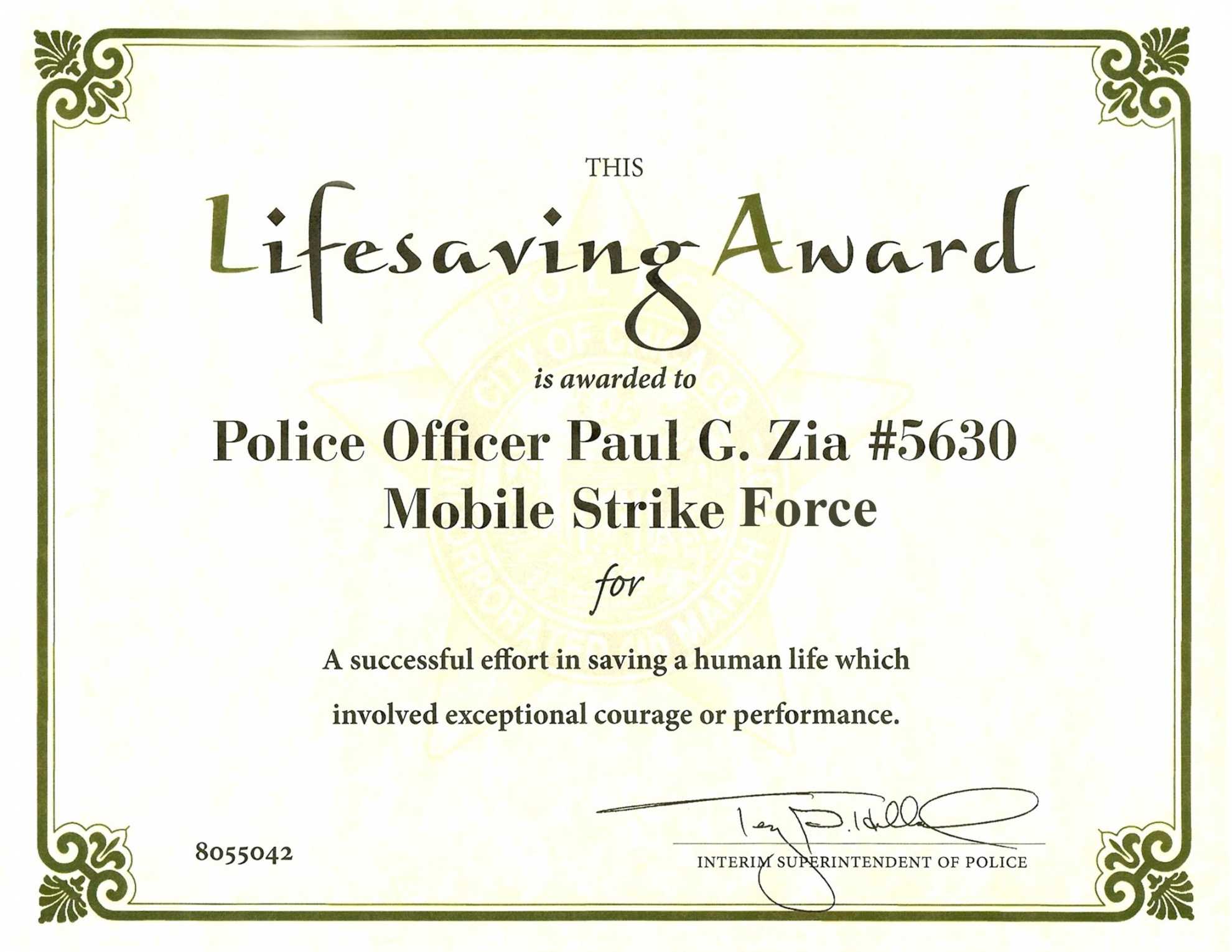 Free Certificate Of Performance Template 7 Elsik Blue Cetane For Life Saving Award Certificate Template