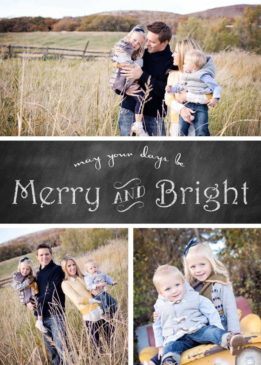 Free Chalkboard Christmas Card Templates » Chelsea Peterson Within Free Christmas Card Templates For Photographers