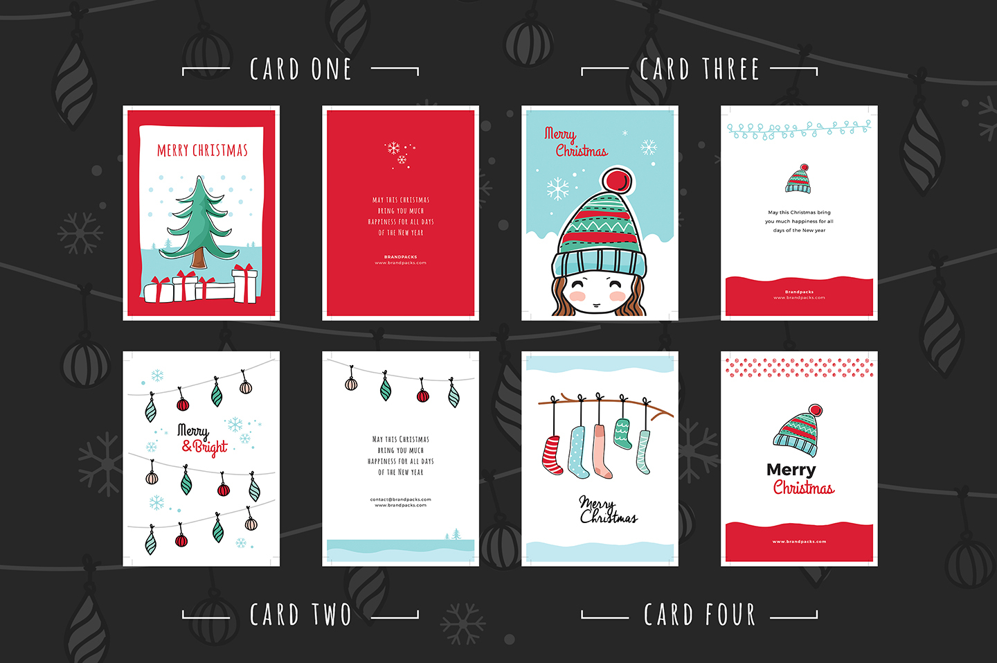 Free Christmas Card Templates For Photoshop & Illustrator For Christmas Photo Card Templates Photoshop