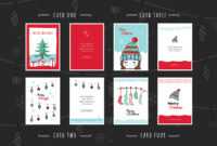 Free Christmas Card Templates For Photoshop &amp; Illustrator with Adobe Illustrator Christmas Card Template