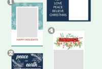 Free Christmas Card Templates - The Crazy Craft Lady for Print Your Own Christmas Cards Templates