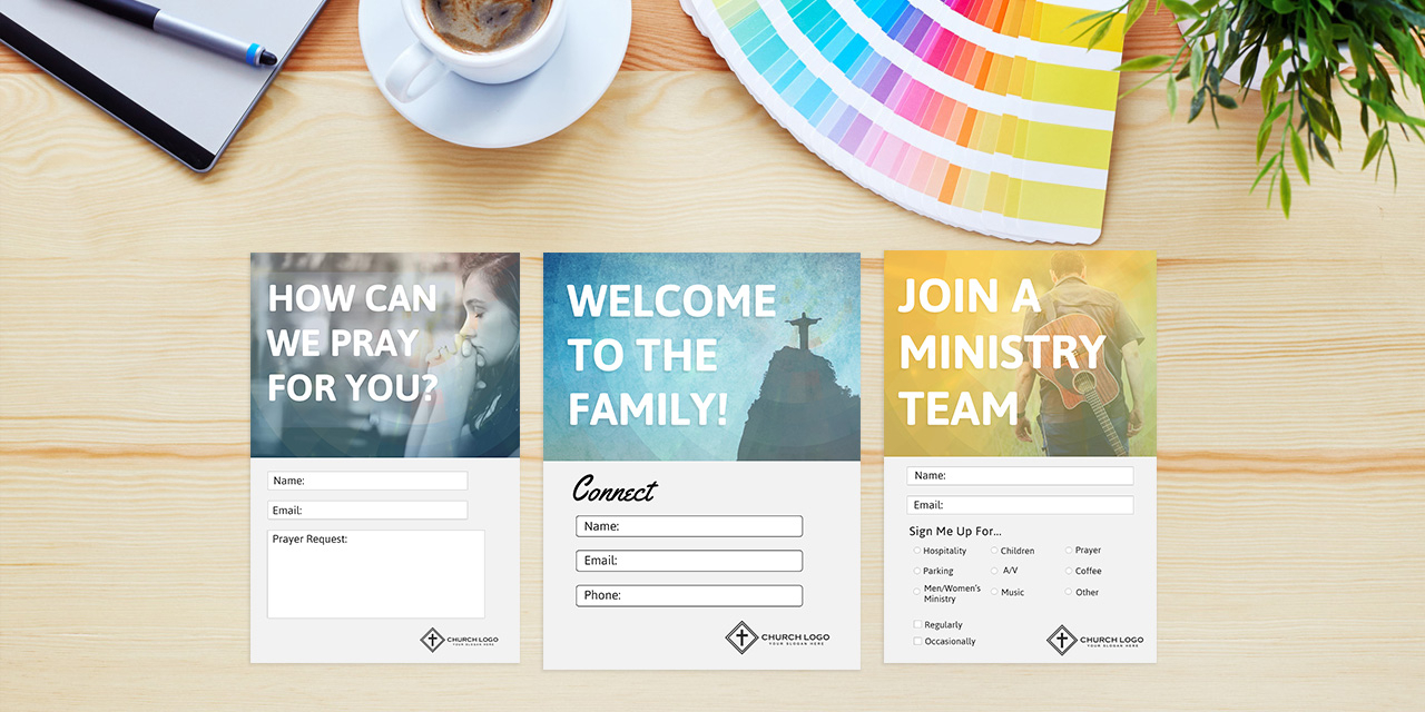 Free Church Connection Cards – Beautiful Psd Templates With Regard To Church Visitor Card Template Word