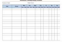 Free Cleaning Schedule Forms | Excel Format And Payroll in Blank Cleaning Schedule Template