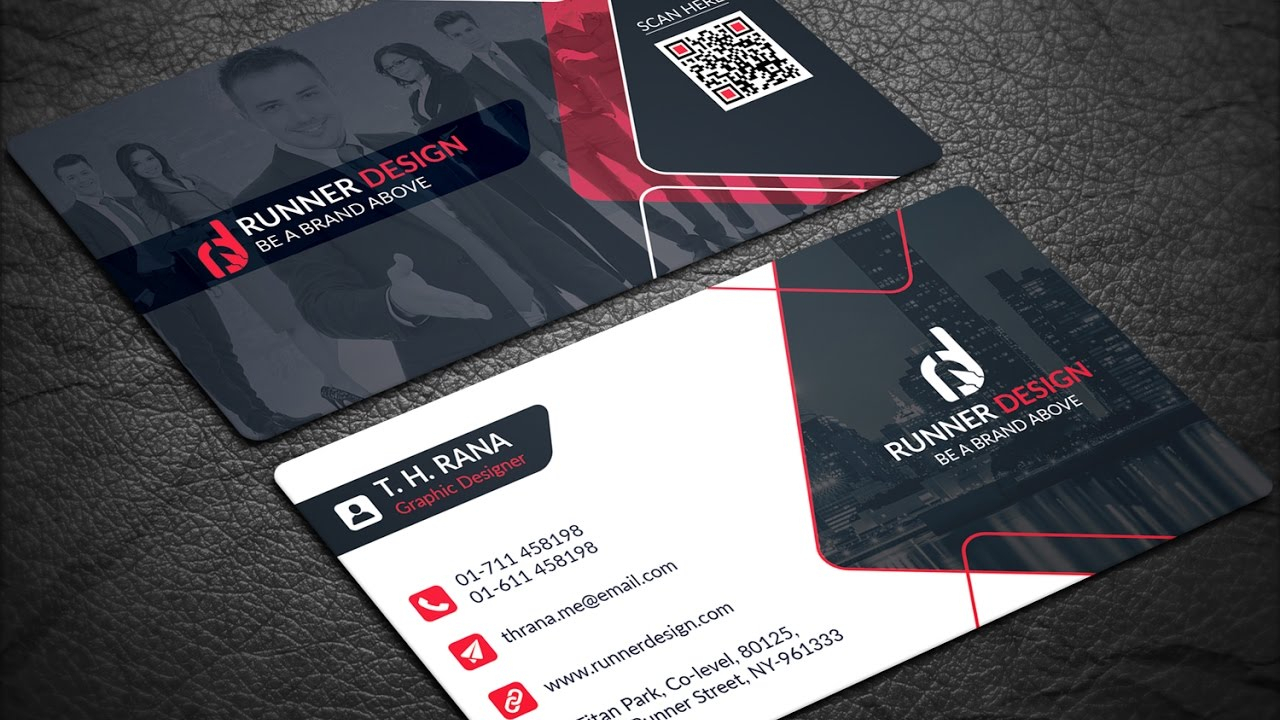 Free Corporate Business Card Photoshop Template In Free Complimentary Card Templates