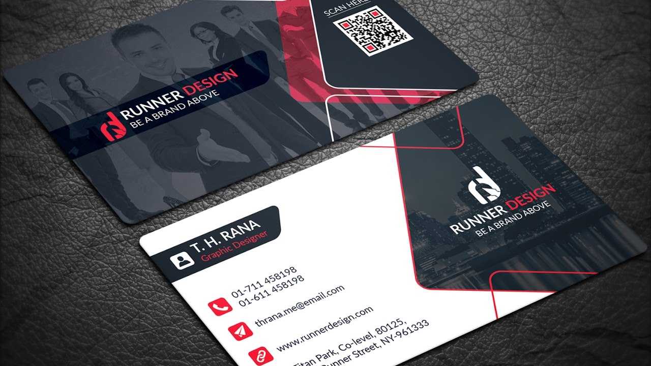 Free Corporate Business Card Photoshop Template Throughout Visiting Card Psd Template