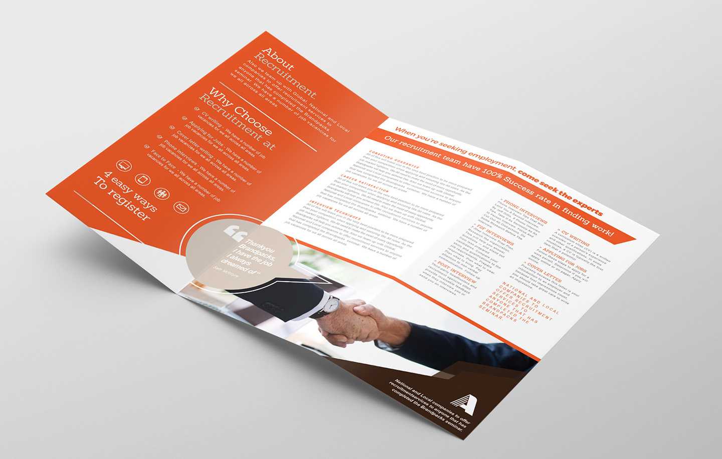 Free Corporate Tri Fold Brochure Template Vol.2 In Psd, Ai Throughout 2 Fold Brochure Template Free