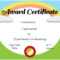 Free Custom Certificates For Kids | Customize Online & Print For Children's Certificate Template