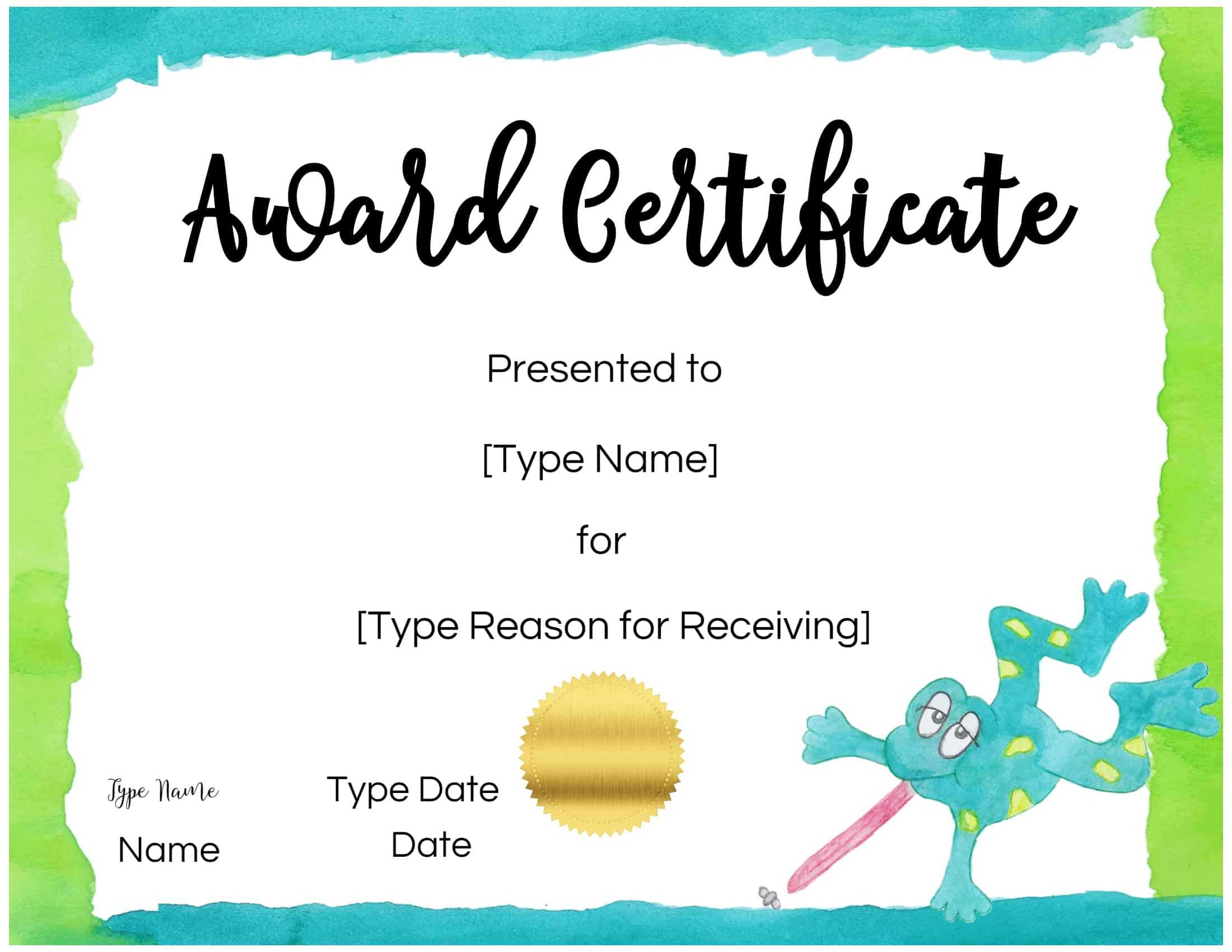 Free Custom Certificates For Kids | Customize Online & Print Inside Free Printable Certificate Templates For Kids