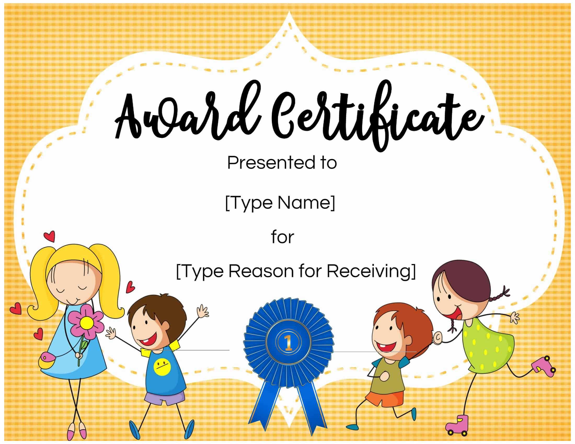 Free Custom Certificates For Kids | Customize Online & Print Intended For Children's Certificate Template