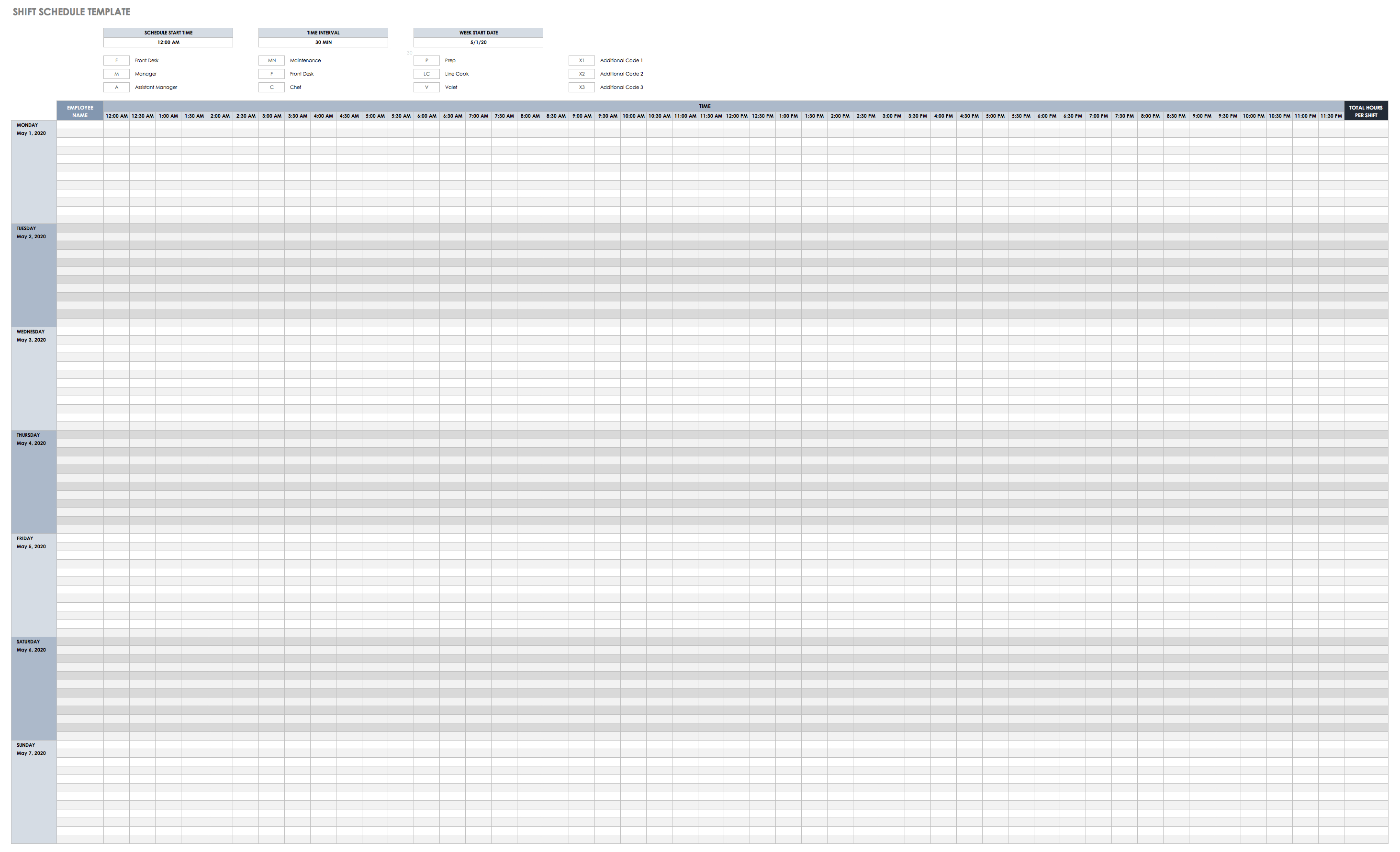 Free Daily Schedule Templates For Excel – Smartsheet With Employee Daily Report Template