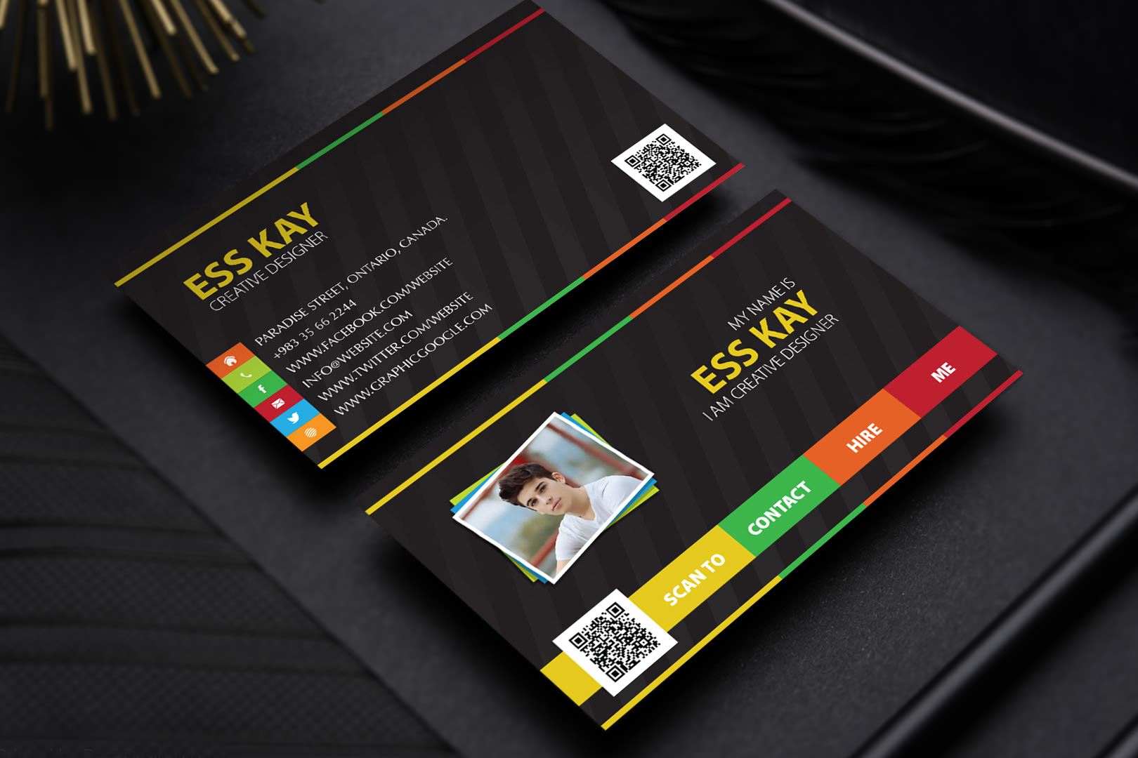 Free Designers Creative Personal Business Card Template Psd In Creative Business Card Templates Psd
