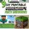 Free Diy Printable Minecraft Birthday Invitation – Clean Intended For Minecraft Birthday Card Template