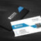 Free Download Black & Blue Corporate Business Card Template With Qr Code For Qr Code Business Card Template